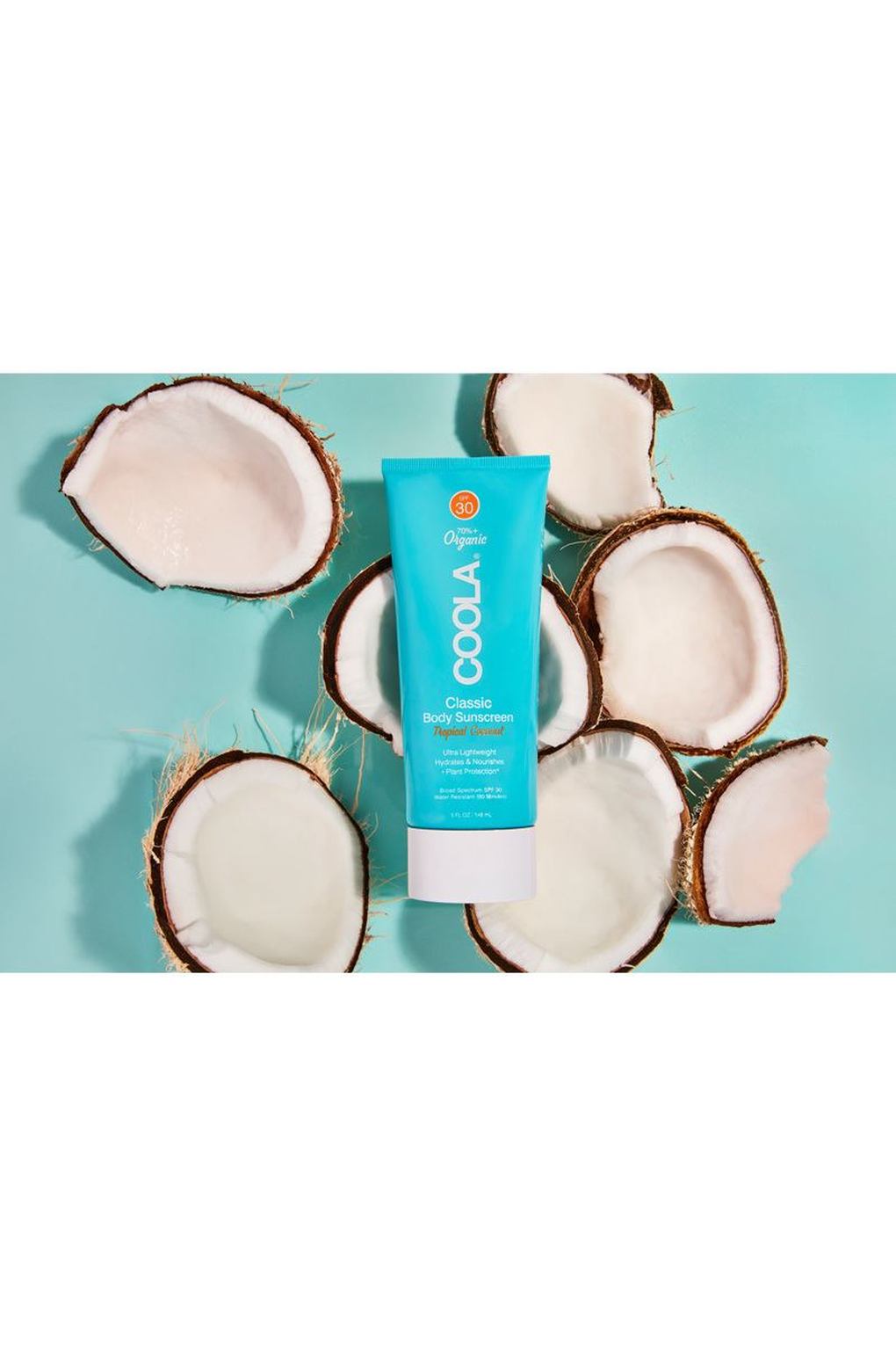 Средство солнцезащитное COOLA Classic Body Sunscreen Tropical Coconut SPF 30, 148 мл. Фото 3.