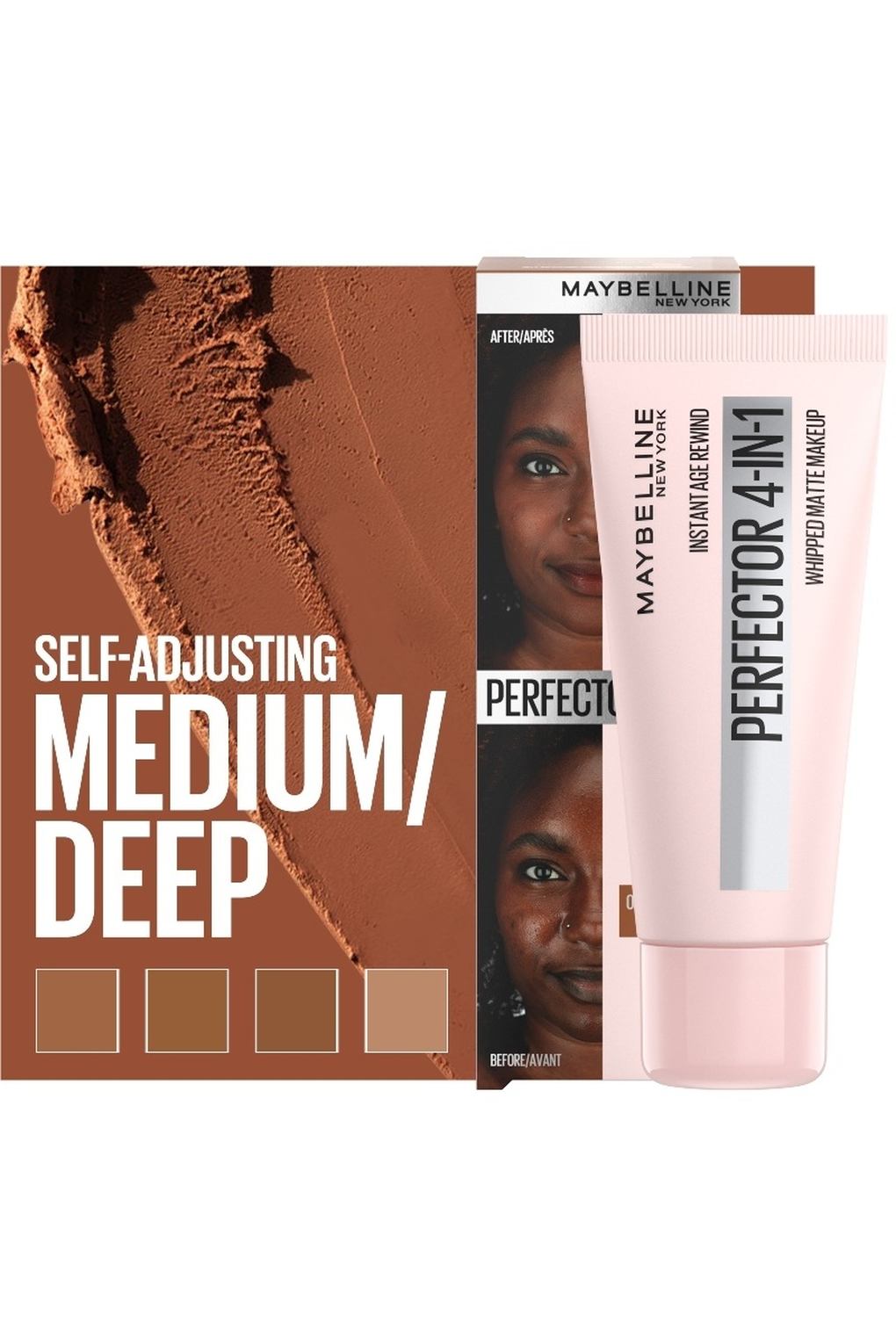 Тональная основа Maybelline New York Instant Perfector 4-in-1 Matte 04 Medium Deep, 18 г. Фото 4.