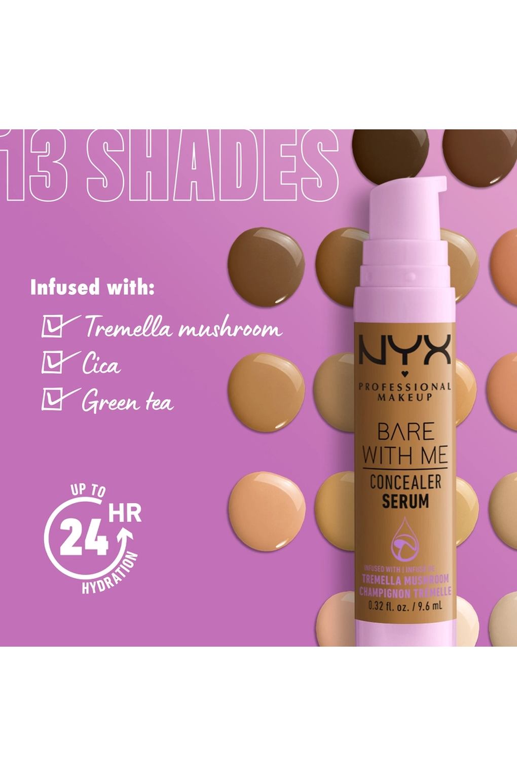 Консилер NYX Professional Makeup Bare With Me Concealer Serum Sand, 9,6 мл. Фото 6.