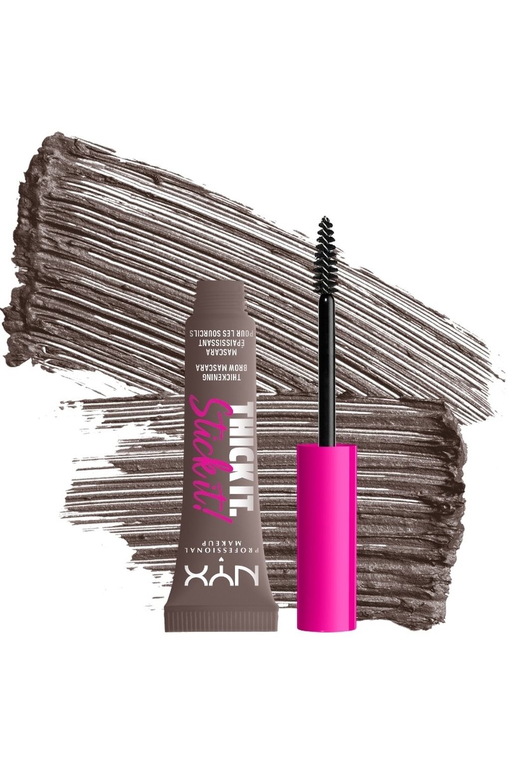 Тушь для бровей NYX Professional Makeup Thick It Stick It Brow Mascara Cool Ash Brown, 7 мл. Фото 3.
