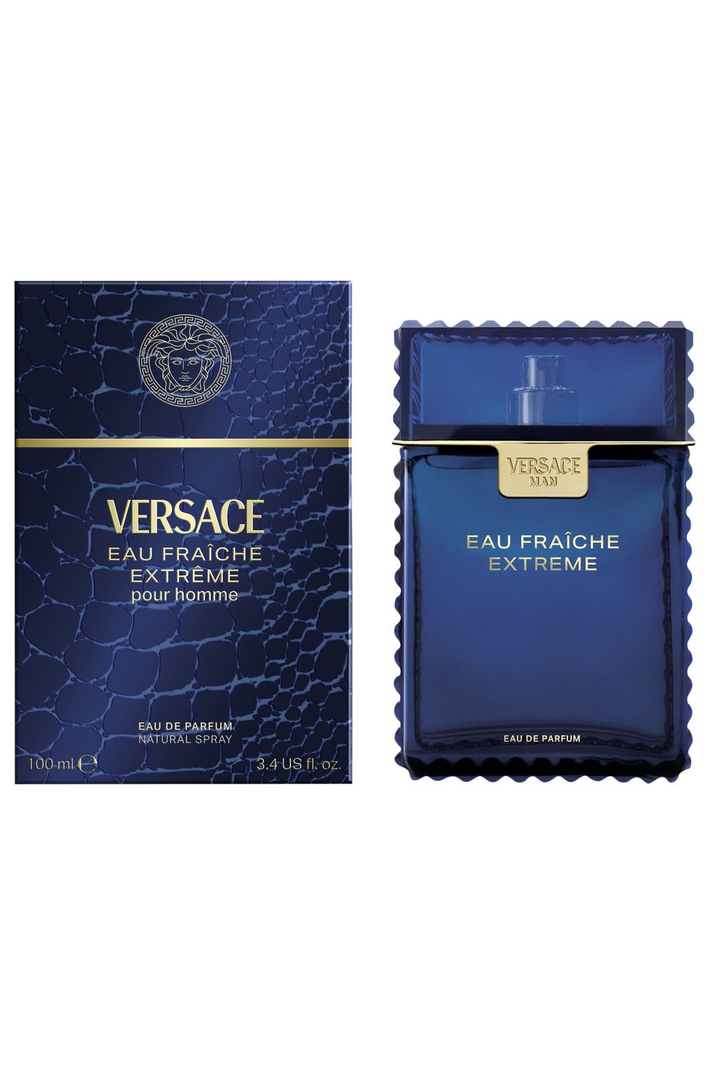 Вода парфюмерная Versace Man Eau Fraiche Extreme, 100 мл. Фото 2.