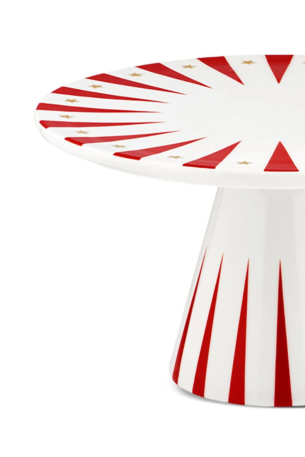 Подставка для торта в полоску Alessi, 22 см. Фото 2.