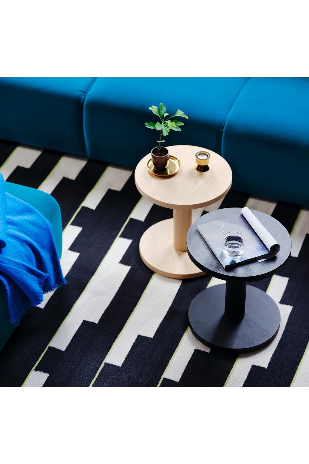Ковёр безворсовый IKEA STOCKHOLM 2025. Фото 3.