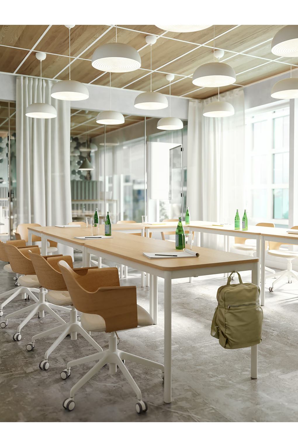 Стул для переговоров на колёсиках IKEA FJÄLLBERGET. Фото 5.