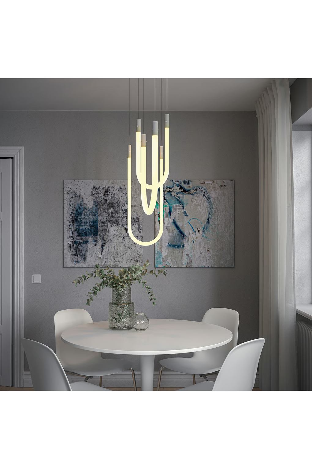 Светодиодный подвесной светильник IKEA VARMBLIXT. Фото 4.