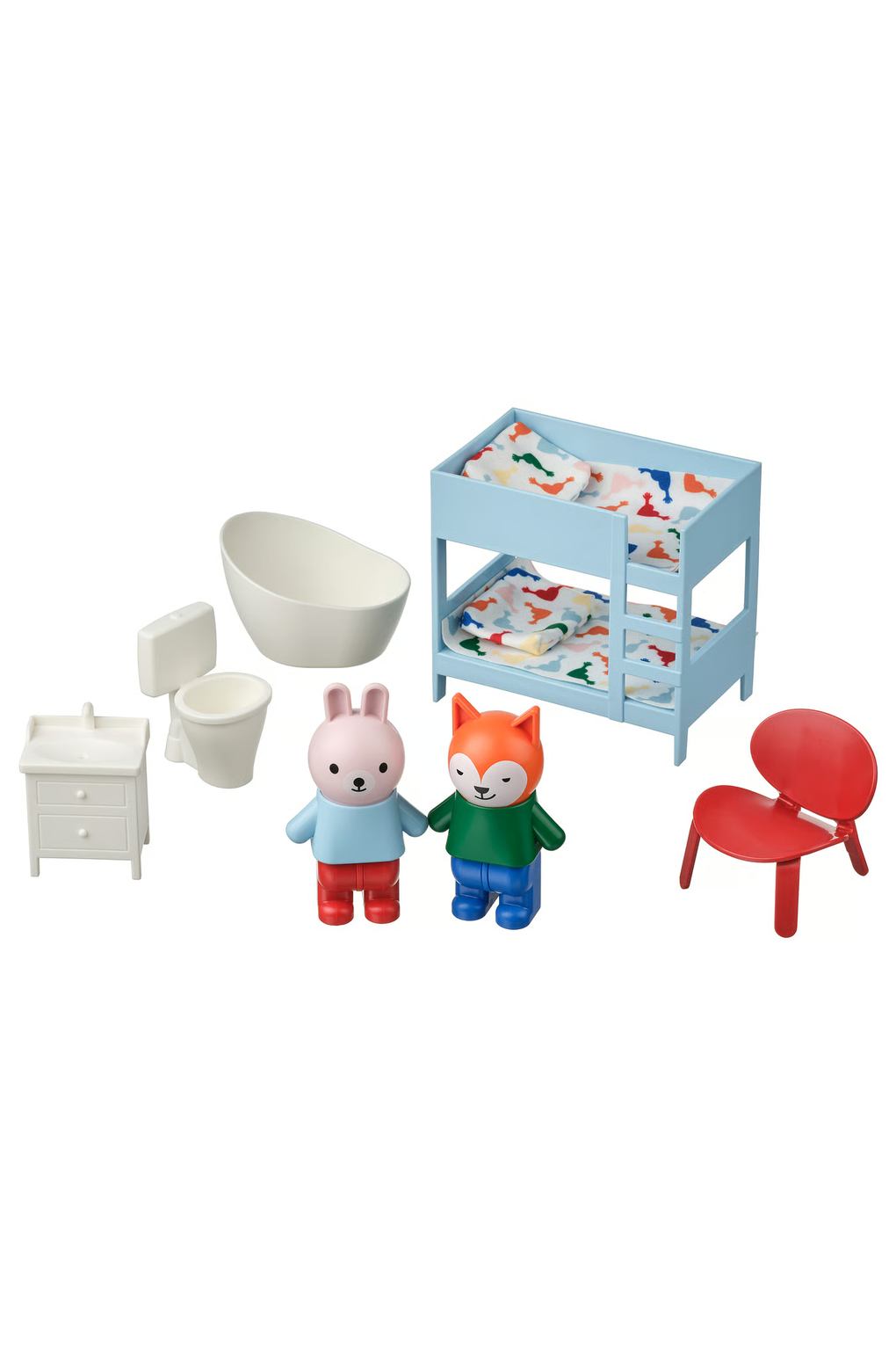 Мебель и фигурки для кукольного домика IKEA HUSET.