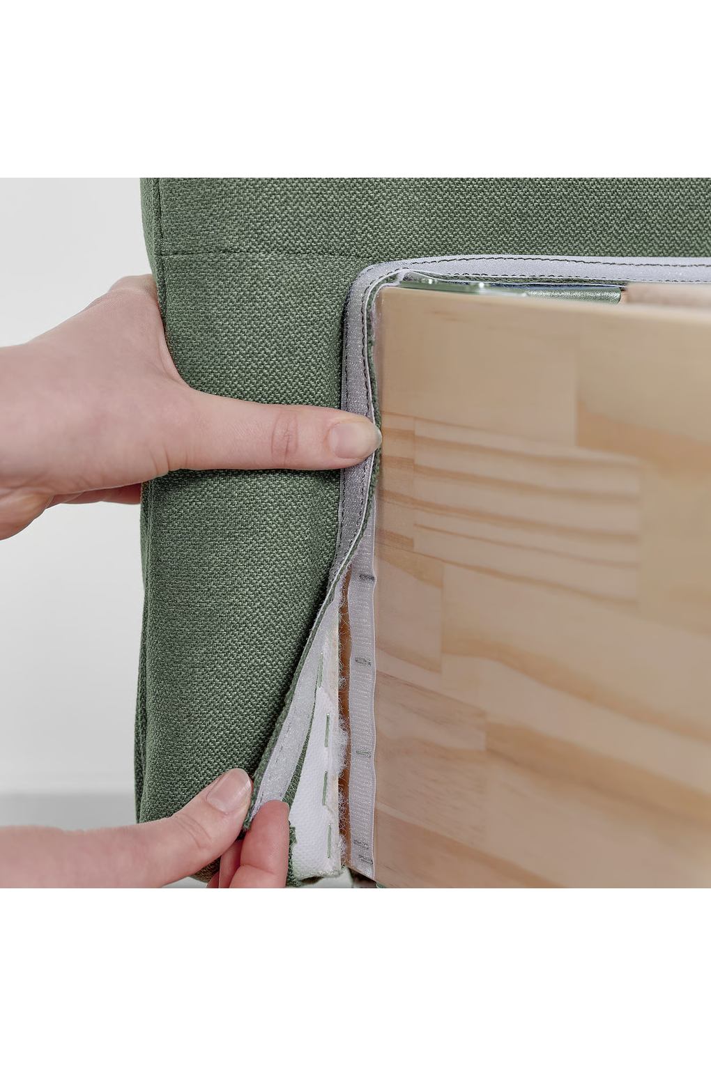 Чехол для кровати-бокспринг с ящиком IKEA LILLFJÄLLET. Фото 5.