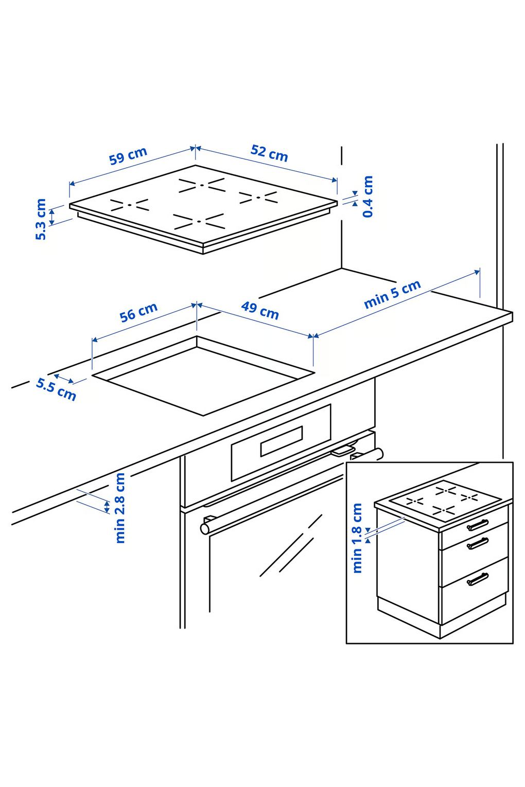 Индукционная варочная панель IKEA VILSTA. Фото 4.