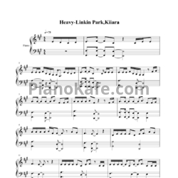Ноты Linkin Park feat. Kiiara - Heavy - предпросмотр