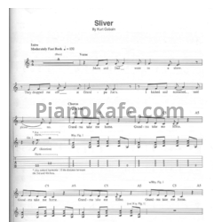 Ноты Nirvana - Sliver (Guitar tabs) - предпросмотр