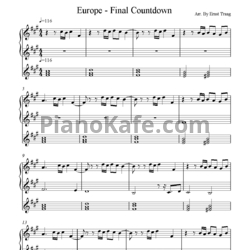 Ноты Europe - The final countdown (Arr. By Ernst Traag) - предпросмотр