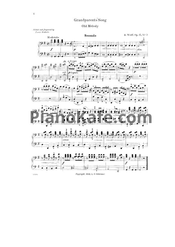 Ноты Oesterle's graded four-hand collection. Vol 2