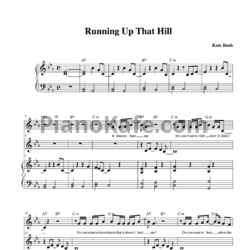 Ноты Kate Bush - Running up that hill - предпросмотр