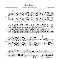 Ноты Kenny Dorham - Blue Bossa - предпросмотр
