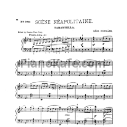 Ноты Геза Хорват - Scene neapolitaine - предпросмотр