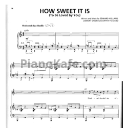 Ноты Michael Buble - How sweet it is (To be loved by you) - предпросмотр