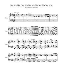 Ноты My Chemical Romance - Na na na - предпросмотр