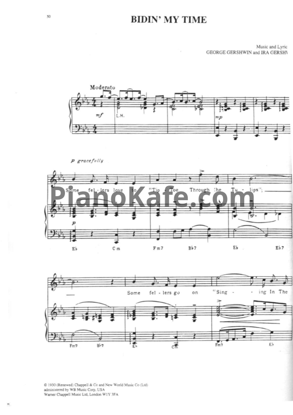 Ноты George Gershwin - Bidin' my time