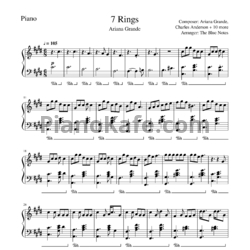 Ноты Ariana Grande - 7 rings - предпросмотр