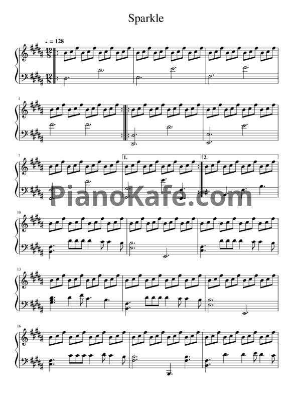 Ноты RADWIMPS - Sparkle