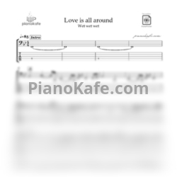 Sheets Wet Wet Wet - Love is all around (для бас гитары) - preview