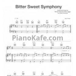 Ноты The verve - Bittersweet Symphony - предпросмотр