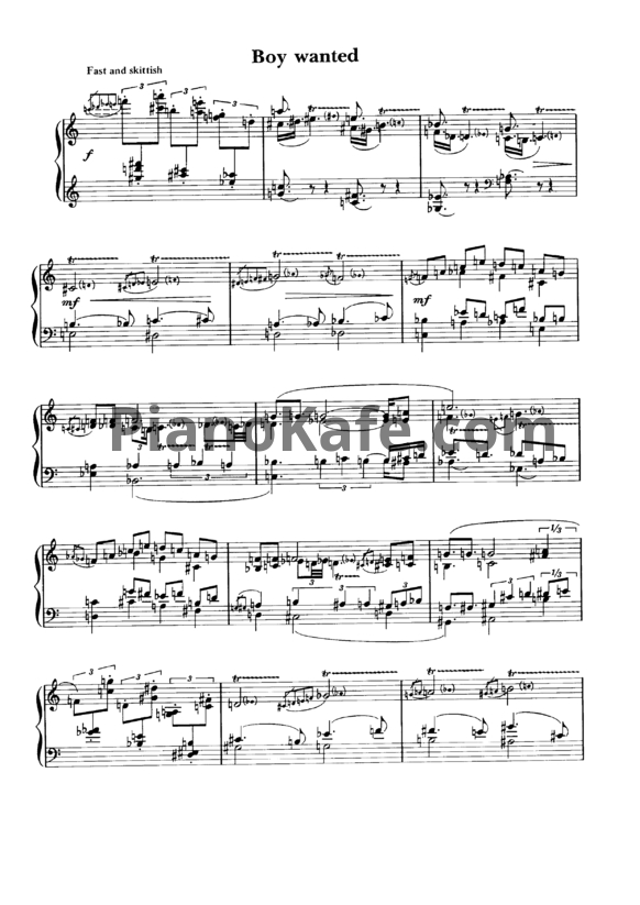 Ноты George Gershwin - Boy wanted