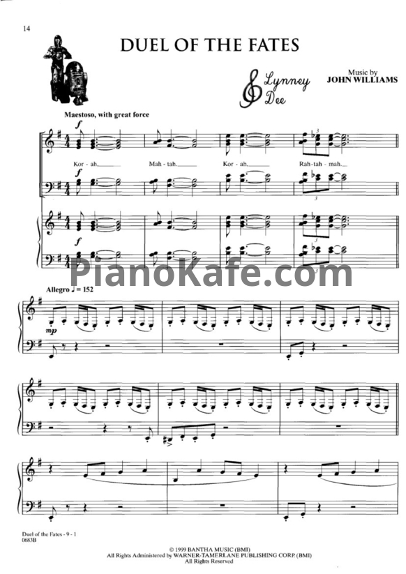 Ноты John Williams - Duel of the Fates
