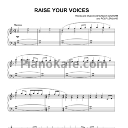 Ноты Brendan Graham and Rolf Lovland - Raise your voices - предпросмотр