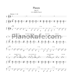 Ноты Sum 41 - Pieces - предпросмотр