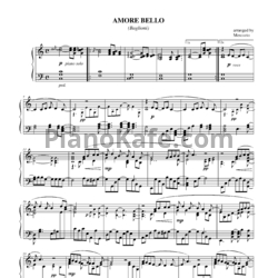 Ноты Lucio Battisti - Amore bello - предпросмотр