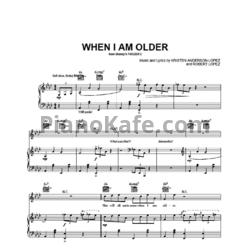Ноты Josh Gad - When I am older - предпросмотр