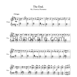 Ноты My Chemical Romance - The end - предпросмотр