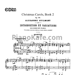 Ноты Alexandre Guilmant - Christmas carols, Book 2 (Op. 60) - предпросмотр