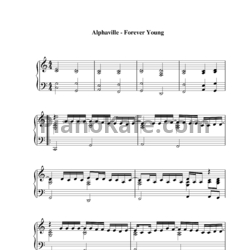 Ноты Alphaville - Forever young - предпросмотр