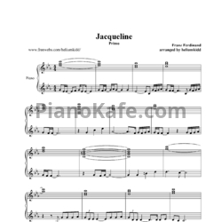Ноты Franz Ferdinand - Jacqueline (В 4 руки) - предпросмотр