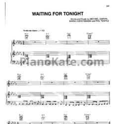 Ноты Jennifer Lopez - Waiting for tonight - предпросмотр
