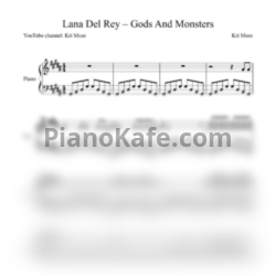 Ноты Lana Del Rey - Gods and monsters - предпросмотр