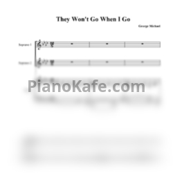 Ноты George Michael - They won't go when I go - предпросмотр