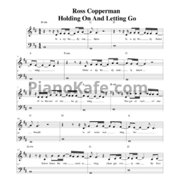 Ноты Ross Copperman - Holding on and Letting go - предпросмотр