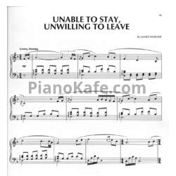 Ноты James Horner - Unable to stay, unwilling to leave - предпросмотр