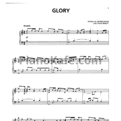 Ноты Jim Brickman - Glory - предпросмотр