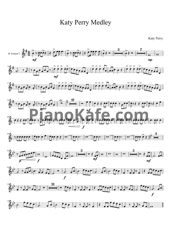Ноты Katy Perry - Medly