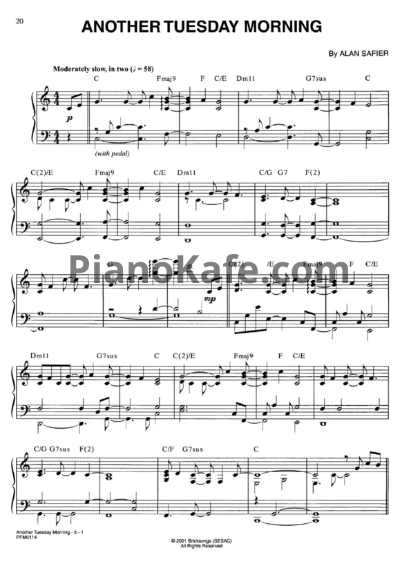 Ноты Jim Brickman - Another tuesday morning