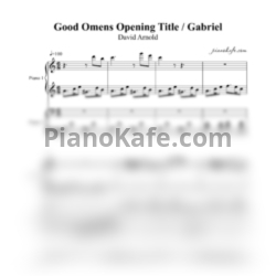 Ноты David Arnold - Good Omens Opening Title / Gabriel (Попурри для 2 фортепиано) - предпросмотр