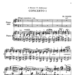 Sheets Фредерик Шопен - Концерт №1 для 2 фортепиано (Op. 11) - preview