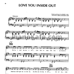 Ноты Bee Gees - Love you inside out - предпросмотр