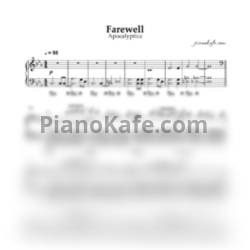 Ноты Apocalyptica - Farewell - предпросмотр