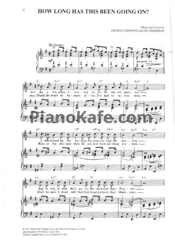 Ноты George Gershwin - How long has this been doing on?