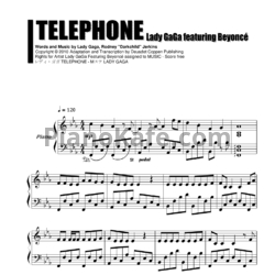Ноты Lady Gaga  feat. Beyonce - Telephone - предпросмотр